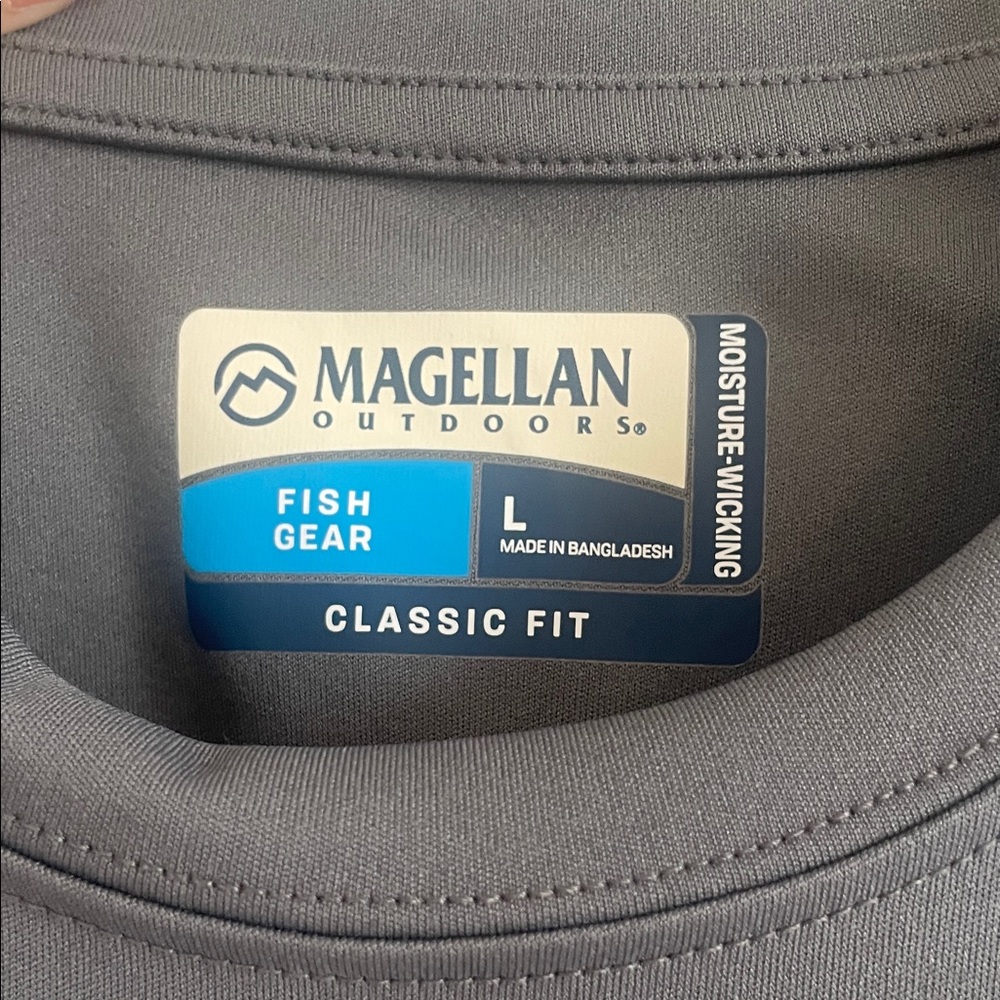 Magellan Outdoors Charcoal Long Sleeve Tee - Picture 3 of 6